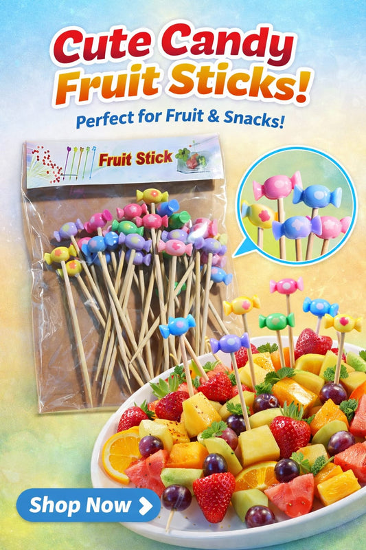Cute Candy Fruit Sticks I 4inch I 30pcs Stick