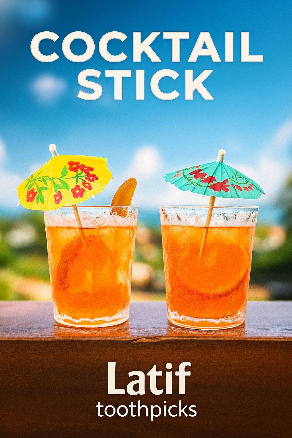 Umbrella Cocktail Stick I 4inch I 12pcs stick