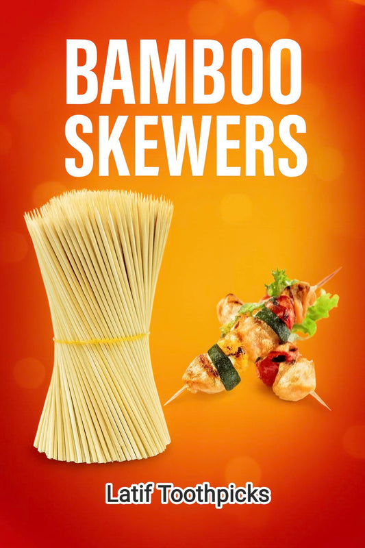 Bamboo Skewers I Kabab Stick I 6inch I 100pcs Sticks