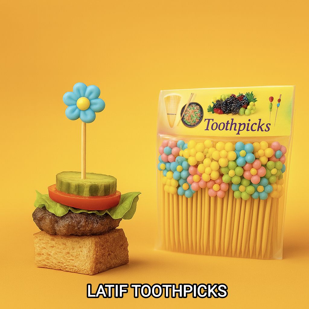 Flower Shape Food Stick I 4inch I 50pcs Stick