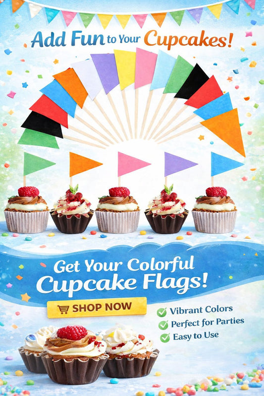 Flag Food Stick I 4inch I 50pcs Stick