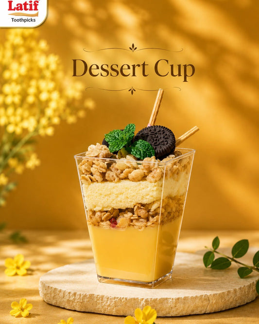 Acrylic Dessert Cup I 1 PCS I Tall Square Shape