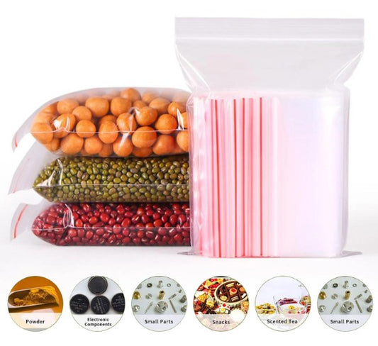 Zipper Lock Poly Bag I 8x10 inch I 100pcs