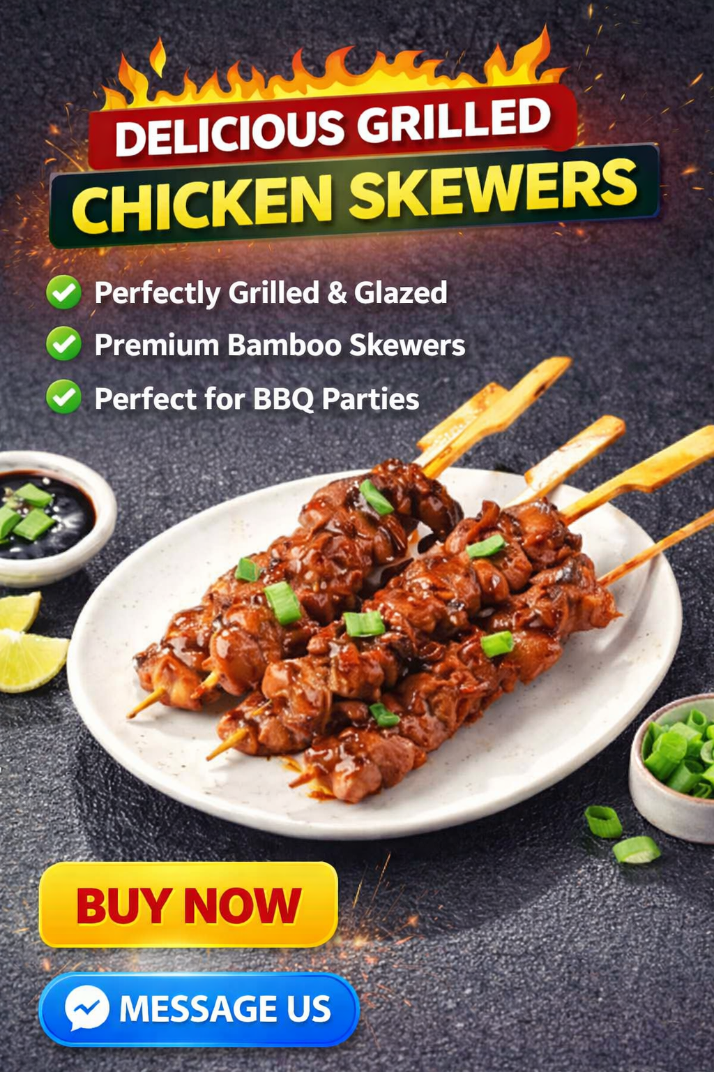 Burger Stick I 8inch I 100pcs Stick