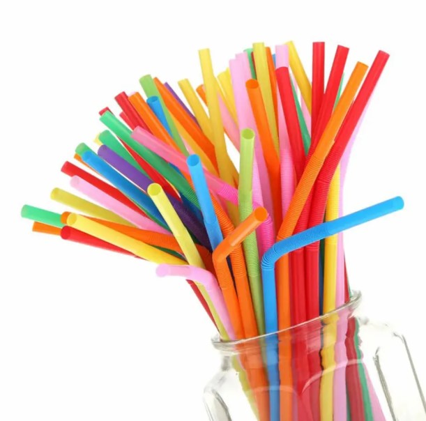Straws Flexible juice Pipe - 100pcs