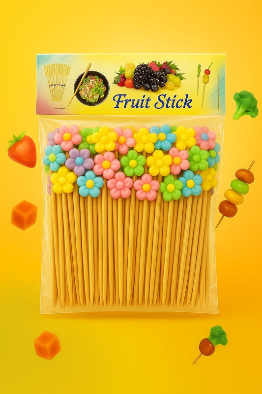 Flower Shape Food Stick I 4inch I 50pcs Stick