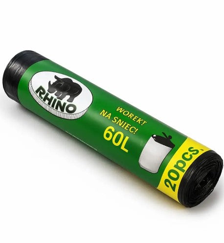 Recycle bin Garbege Poly Bag I 20pcs I  60 Liter