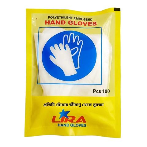 Lira One Time Hand Gloves | 100 pcs | 50 pair